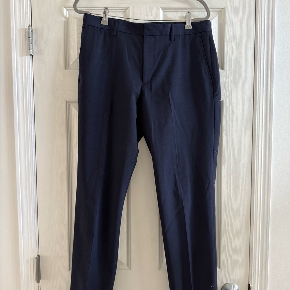 J. Crew Men's Classic Navy Tapered Dress Pants